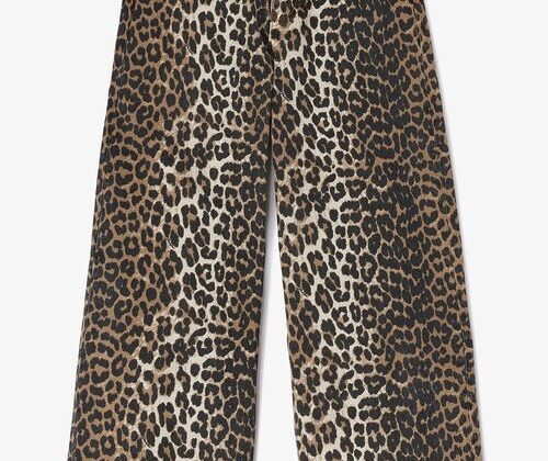 Leopard Printed Lari Jeans GANNI