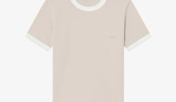 Ringer crop T-shirt A.P.C.