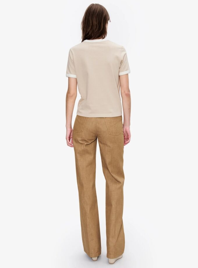 Ringer crop T-shirt A.P.C.