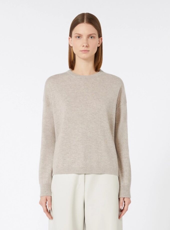 Jersey boxy de lana y cachemira - Beige MAX MARA