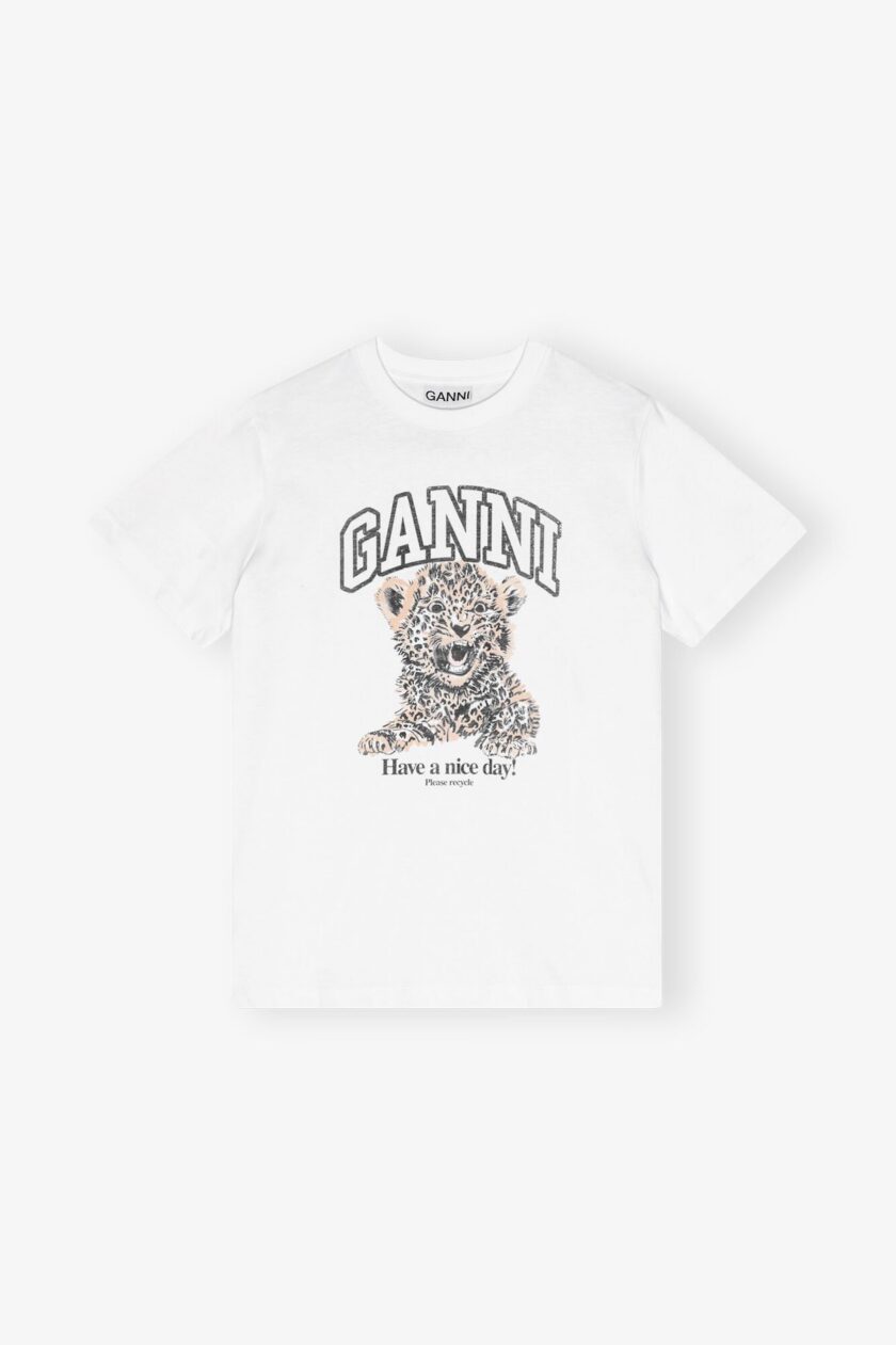 CAMISETA COLOR BLANCO GANNI