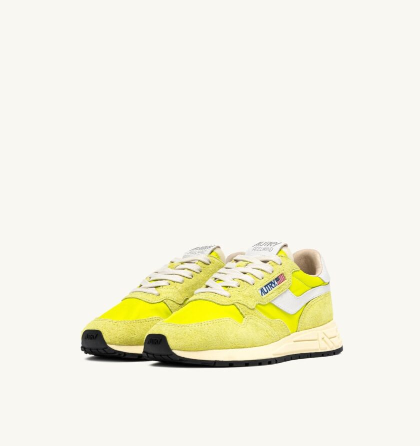 ZAPATILLAS REELWIND LOW DE NAILON Y ANTE BLANCO Y EVENING PRIMROSE Autry - Imagen 2