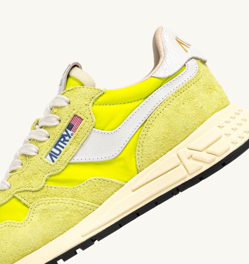 ZAPATILLAS REELWIND LOW DE NAILON Y ANTE BLANCO Y EVENING PRIMROSE Autry - Imagen 3