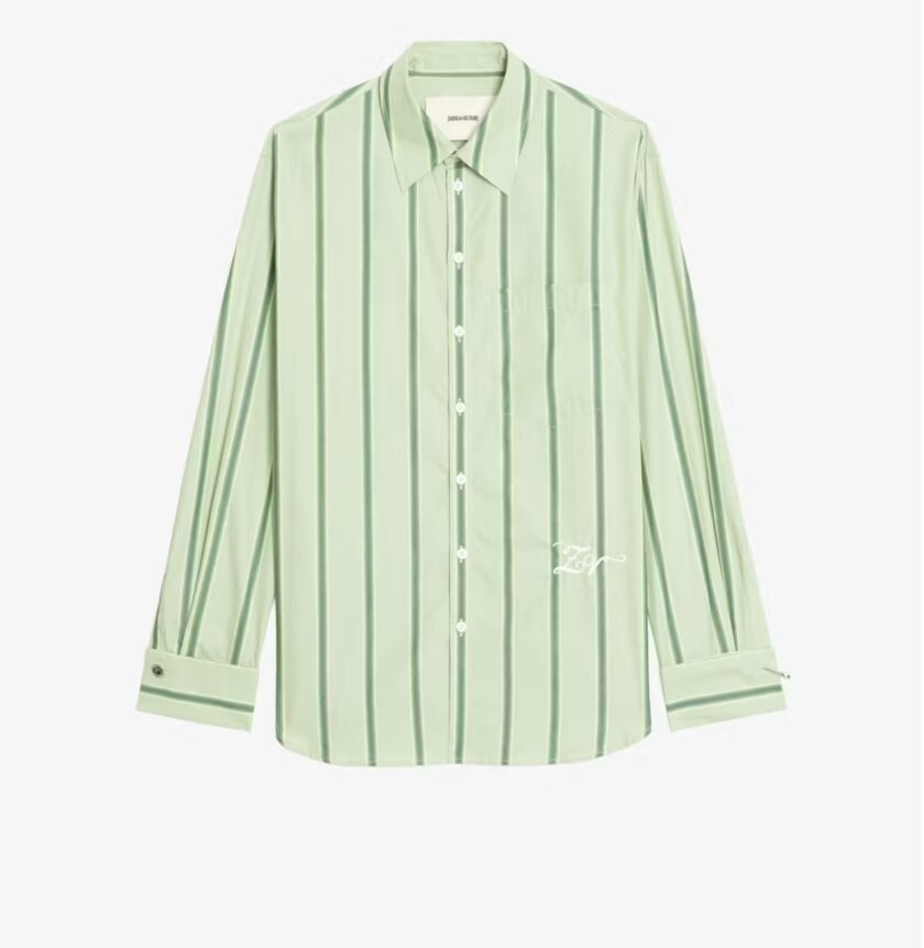 CAMISA COLOR VERDE. ZADIG ET VOLTAIRE