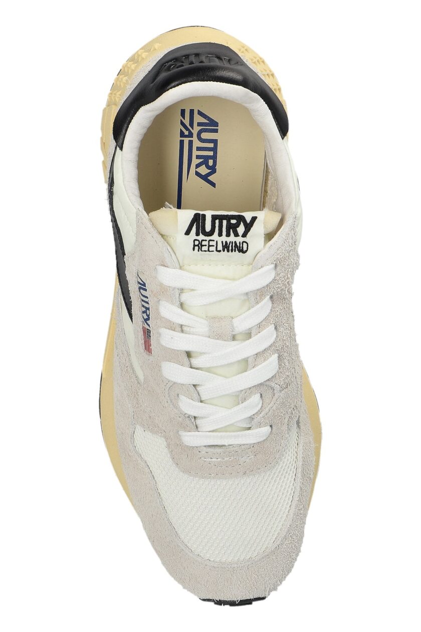 ZAPATILLAS REELWIND LOW EN NYLON Y ANTE GRIS CLARO ESPACIO Y BLANCO Autry - Imagen 2