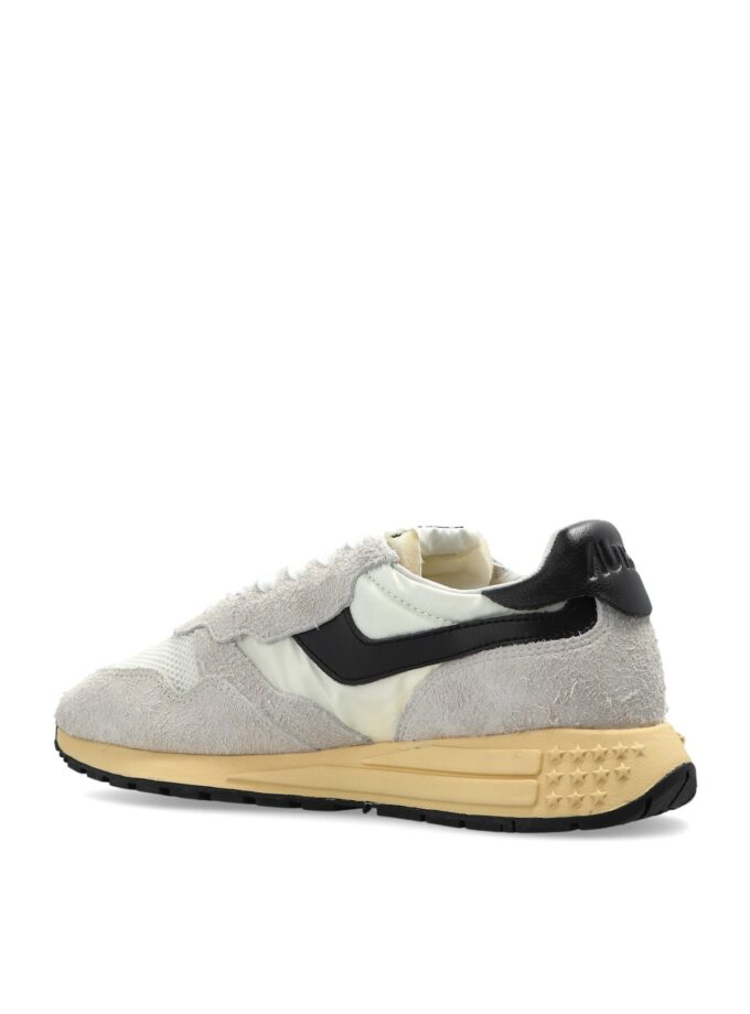 ZAPATILLAS REELWIND LOW EN NYLON Y ANTE GRIS CLARO ESPACIO Y BLANCO Autry