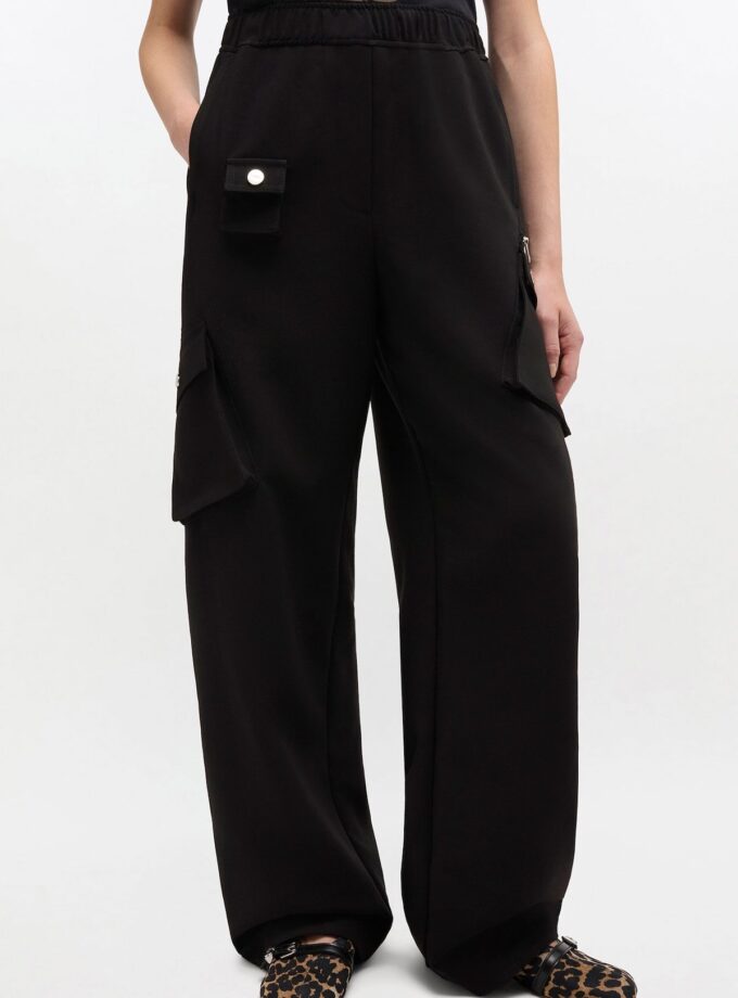 PANTALON COLOR NEGRO GANNI