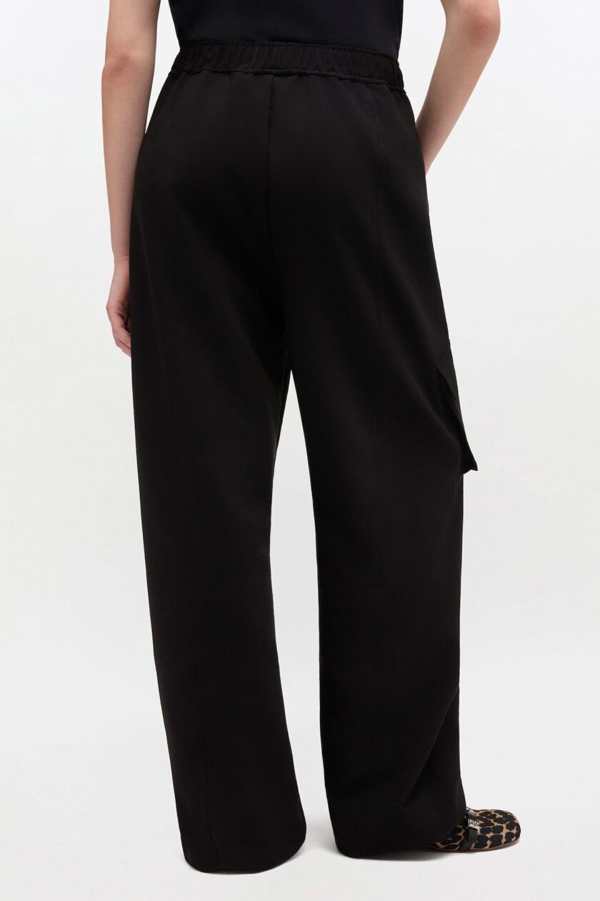 PANTALON COLOR NEGRO GANNI - Imagen 3