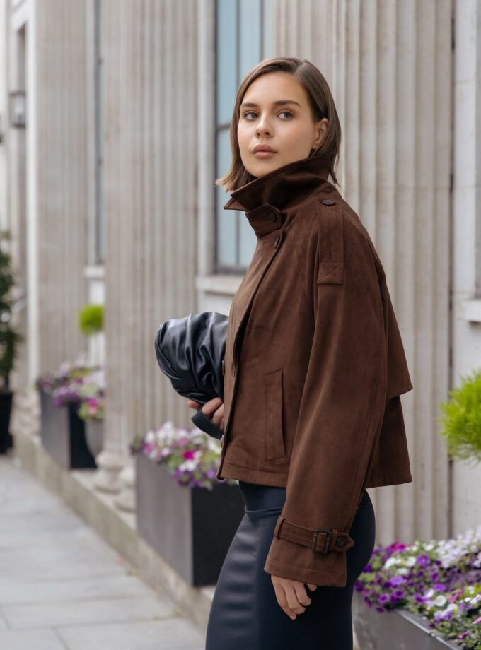 CAZADORA COLOR MARRON URBANCODE