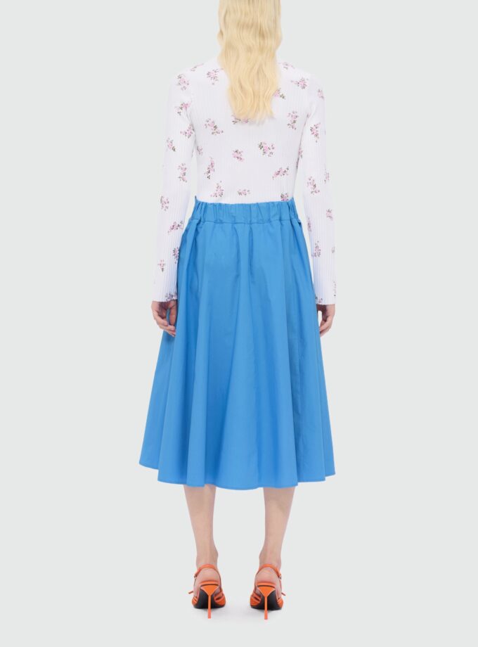 FALDA COLOR azul MSGM