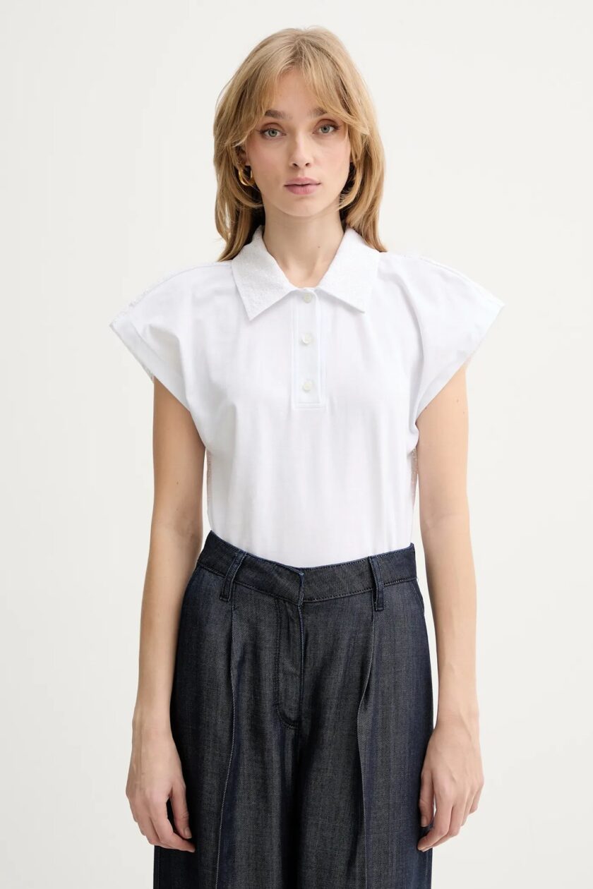BLUSA COLOR BLANCO MSGM - Imagen 2