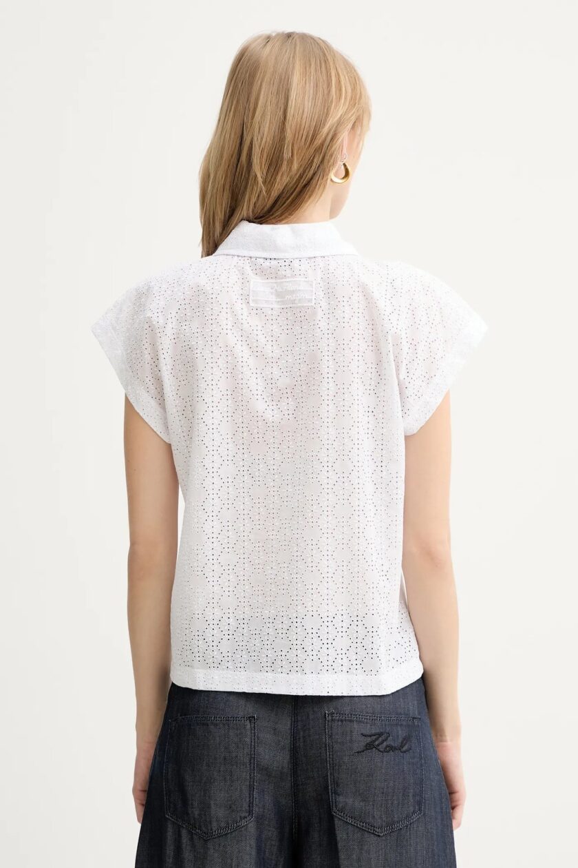 BLUSA COLOR BLANCO MSGM - Imagen 3