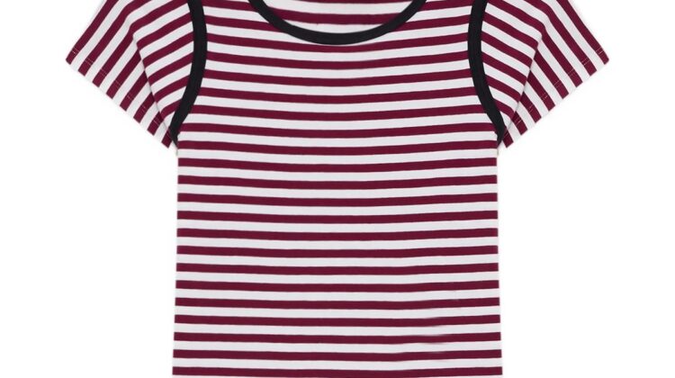 CAMISETA  COLOR BURDEOS MSGM