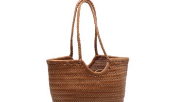 BOLSO TRENZADO MARRON PS