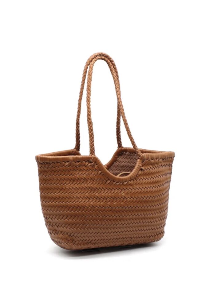 BOLSO TRENZADO MARRON PS