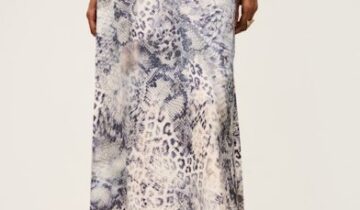 FALDA  ESTAMPADO AZUL BA&SH