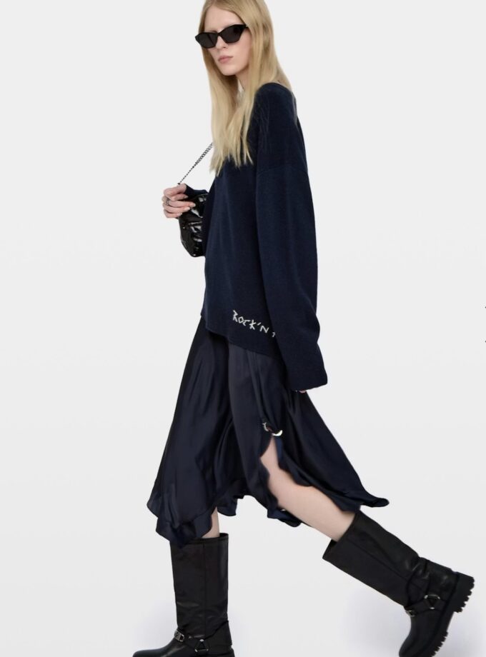 FALDA COLOR MARINO ZADIG ET VOLTAIRE