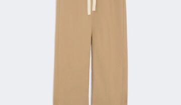 ‘S MAX MARA
Pantalón de algodón con ceñidor – Desierto