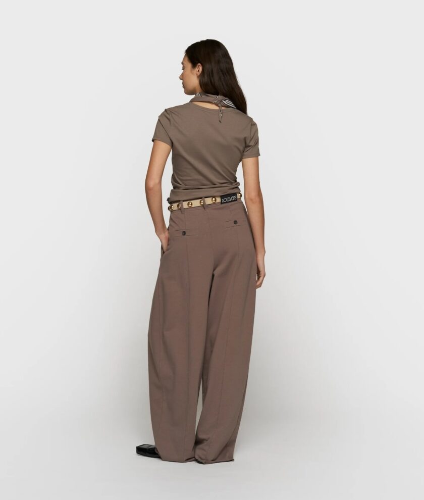 Pantalones de corte relajado, confeccionados en algodón orgánico 10DAYS - Imagen 3