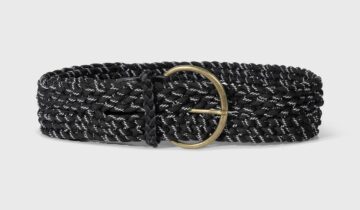 CINTURON  COLOR NEGRO TRENZADO 10DAYS