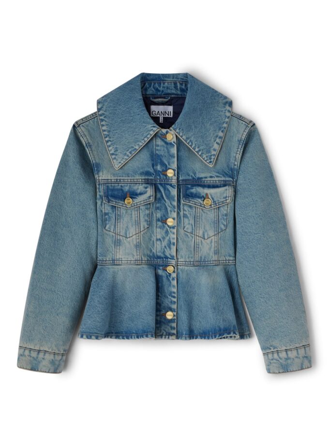 CHAQUETA COLOR AZUL GANNI