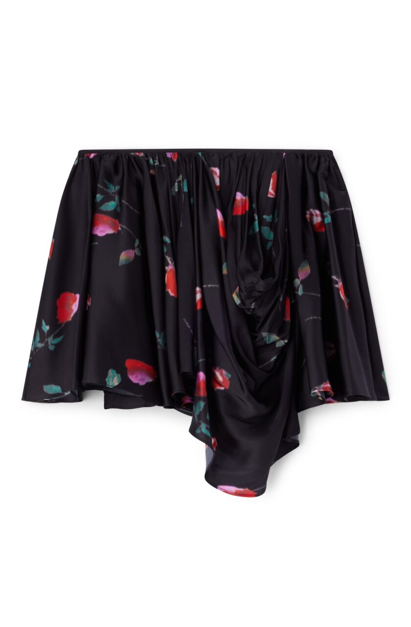 FALDA DE SATEN ESTAMPADA GANNI - Imagen 2