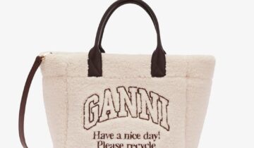 Shearling Small Tote GANNI