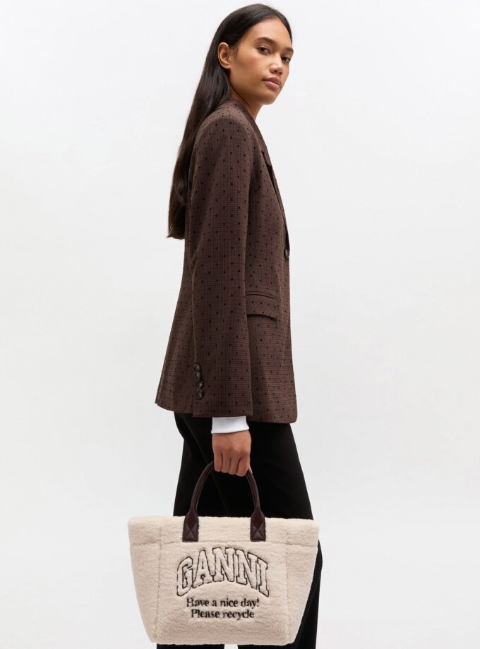 Shearling Small Tote GANNI