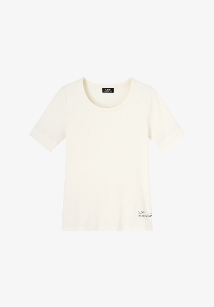CAMISETA COLOR blanco A.P.C.