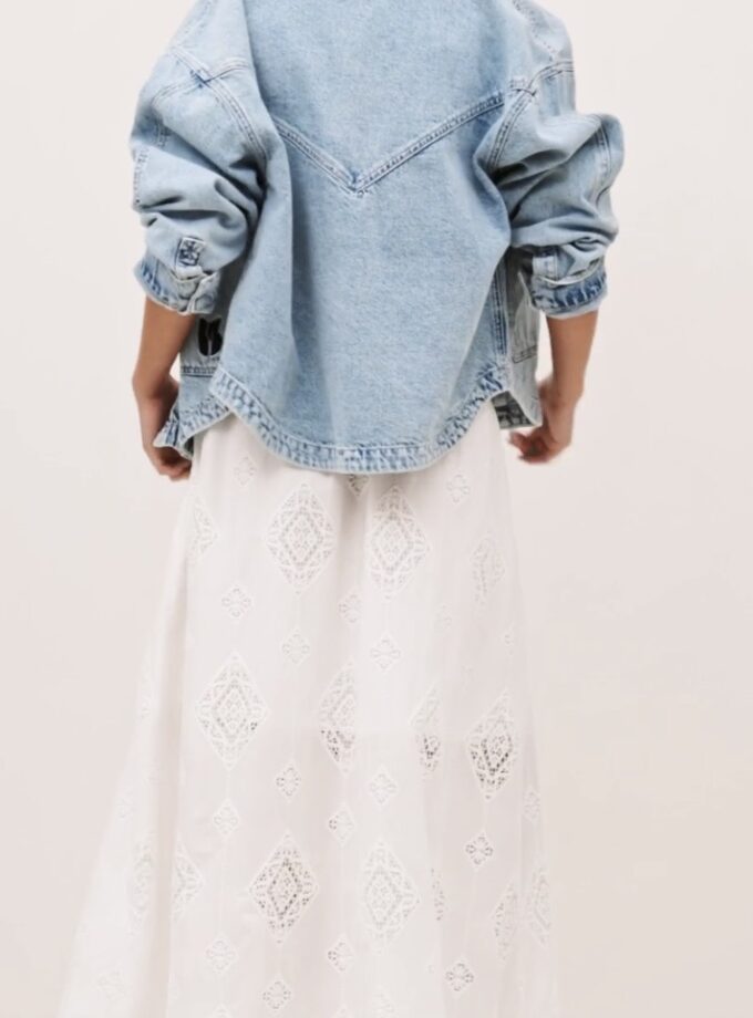 FALDA COLOR BLANCO BA&SH