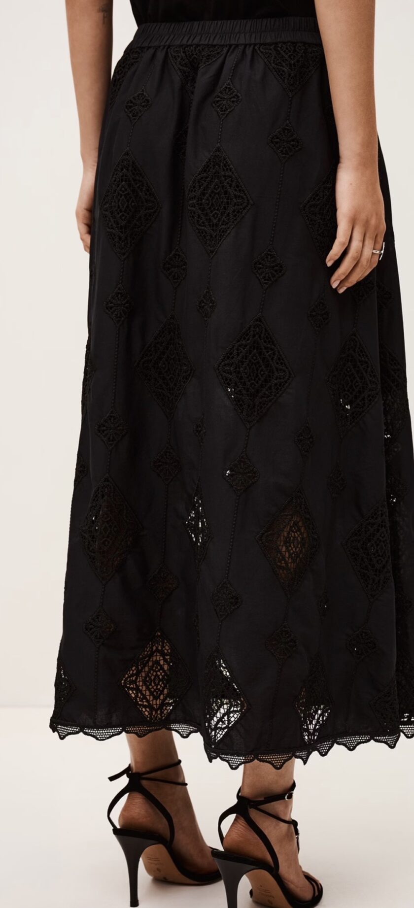 FALDA COLOR NEGRO BA&SH