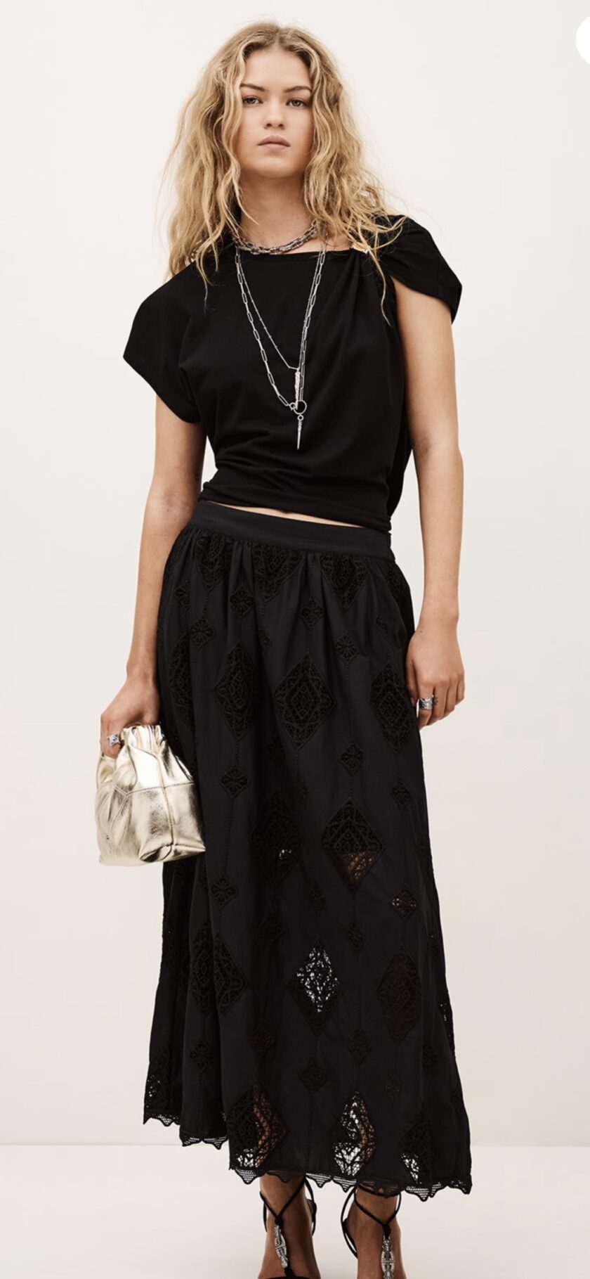 FALDA COLOR NEGRO BA&SH - Imagen 2