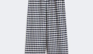 Pantalón de batavia de algodón y ramio – Azul WEEKEND MAX MARA