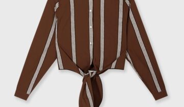 blusa corta con nudo 10DAYS