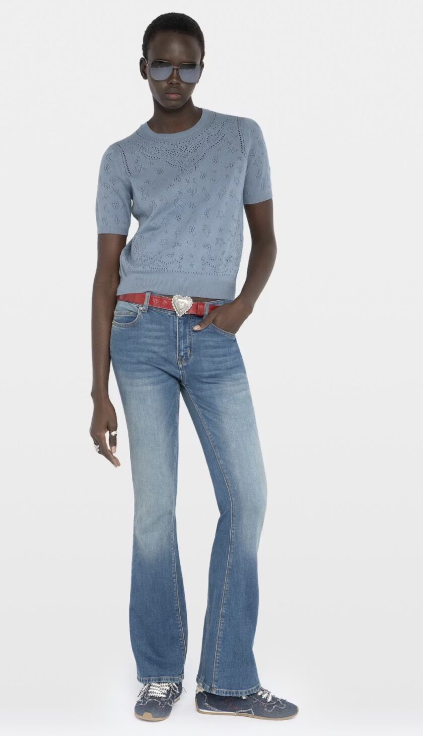 TOP COLOR AZUL ZADIG ET VOLTAIRE - Imagen 2