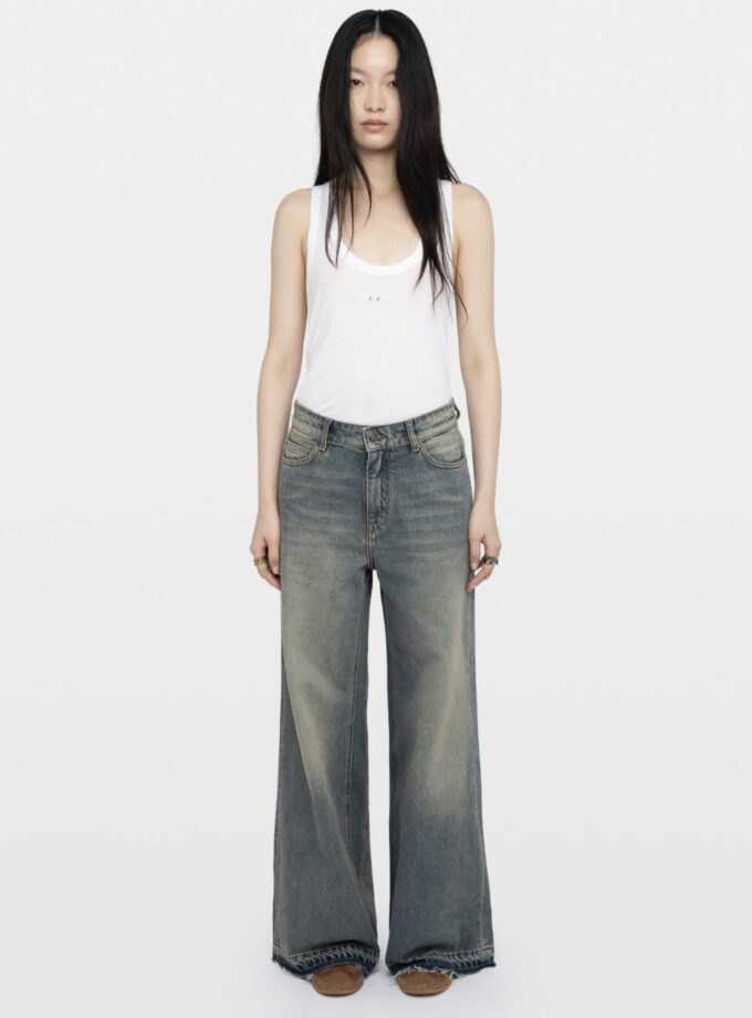 PANTALON COLOR AZUL ZADIG ET VOLTAIRE