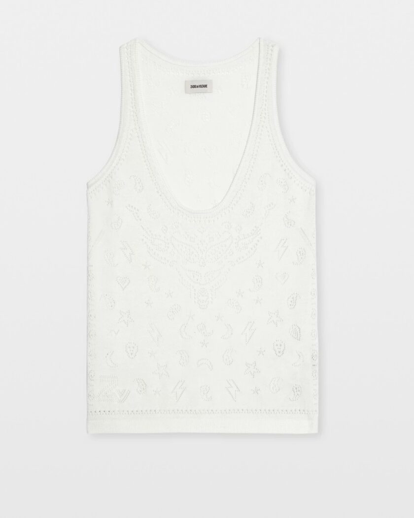 TOP COLOR BLANCO / MARINO ZADIG ET VOLTAIRE