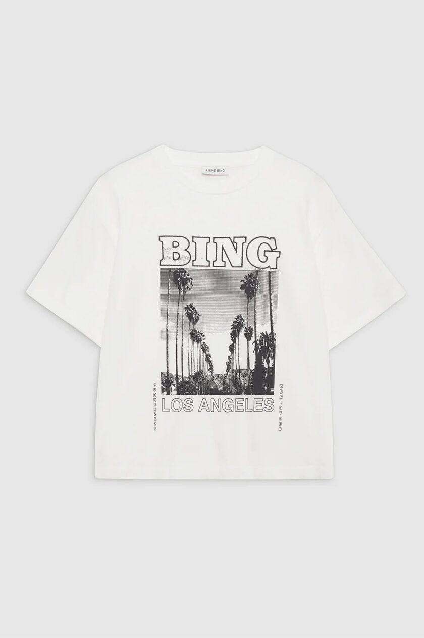 CAMISETA COLOR ivory ANINE BING