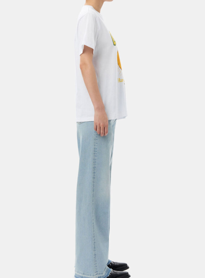 Camiseta relajada color melocotón GANNI