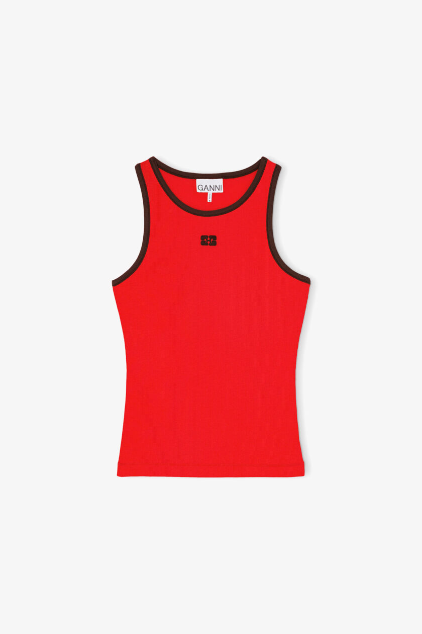 CAMISETA COLOR rojo GANNI