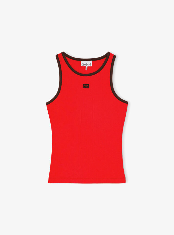 CAMISETA COLOR rojo GANNI