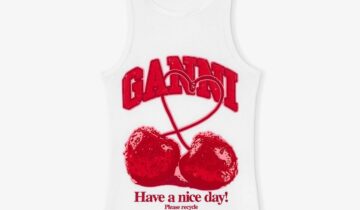 Tank Top with Cherry GANNI