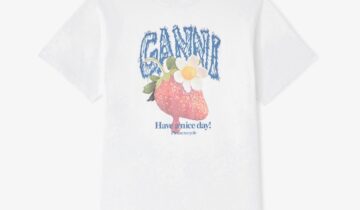 Camiseta con fresa GANNI