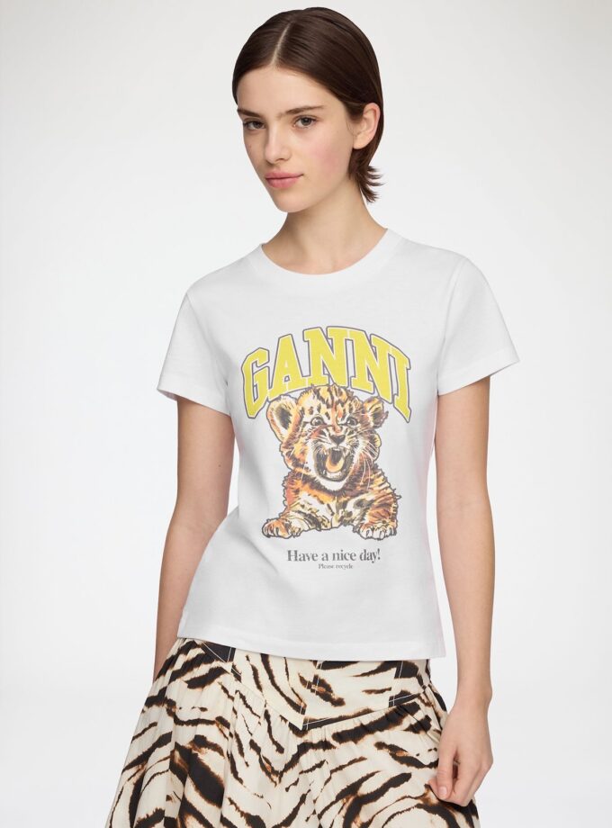 CAMISETA COLOR blanco GANNI