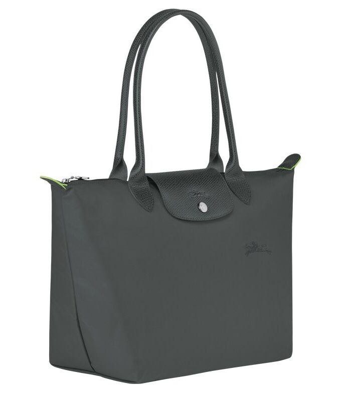 Le Pliage Green Bolso de hombro M
Lona reciclada - Grafito LONGCHAMP